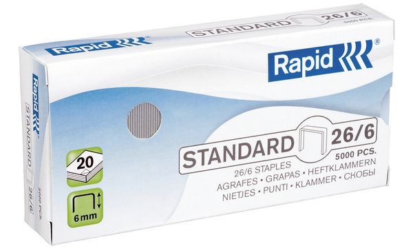 Rapid Heftklammern Standard Nr. 10, galvanisiert