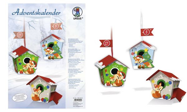 URSUS Geschenkboxen-Adventskalender "F�chse"