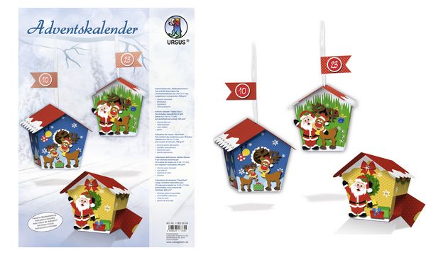 URSUS Geschenkboxen-Adventskalender "Weihnachtsmann"