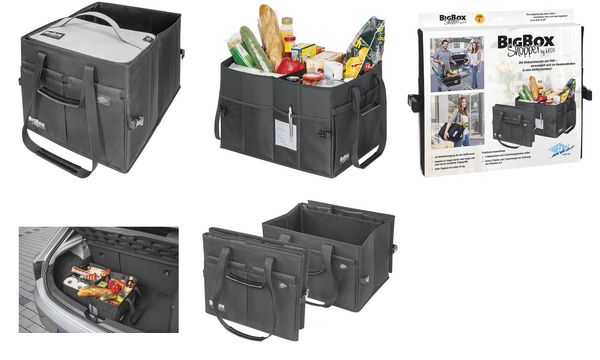 WEDO® BigBox Shopper Einkaufstasche Kofferaumtasche Größe L schwarz 