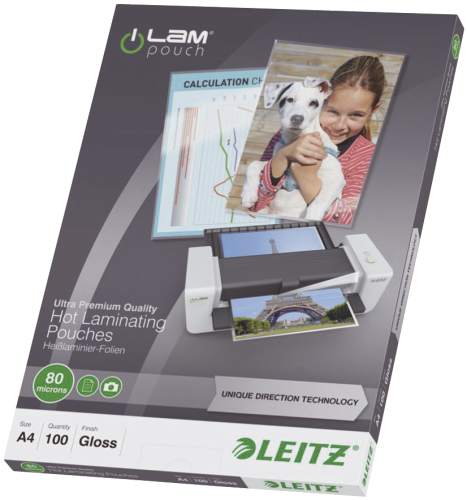 LEITZ Laminierfolientasche iLAM, DIN A4, gl�nzend, 160 mic