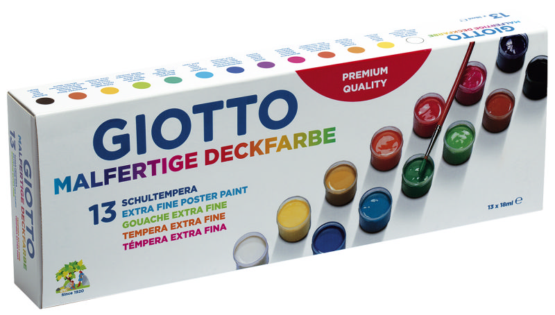 Giotto Malfarbe 13x18ml sortiert