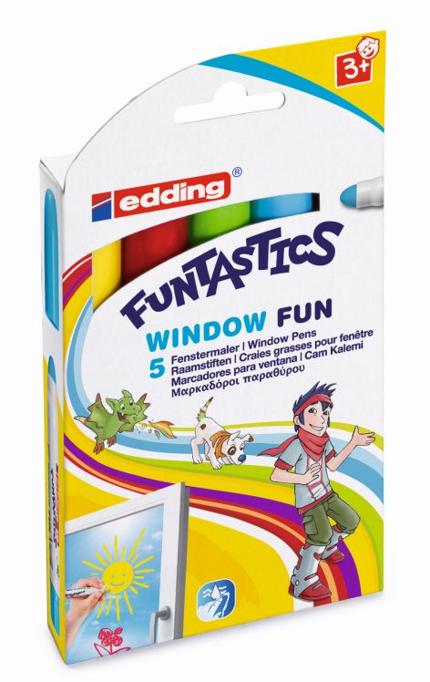 Edding Fenstermaler Funtastics Window Fun e-16 5er-Sc