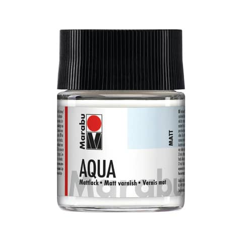 Marabu Mattlack Aqua, matt, 50 ml, im Glas
