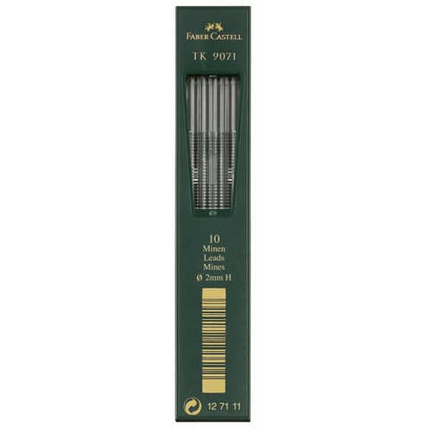 FABER-CASTELL TK-Minen 9071, tiefschwarz, H�rtegrad: H