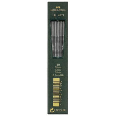 FABER-CASTELL TK-Minen 9071, tiefschwarz, H�rtegrad: HB