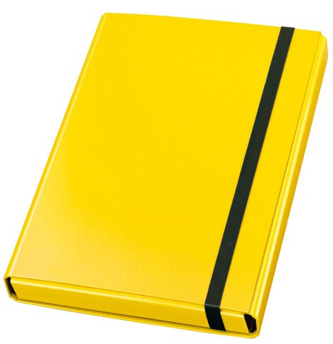 Sammelmappe PP A4 40mm Velocolor gelb Gummizug