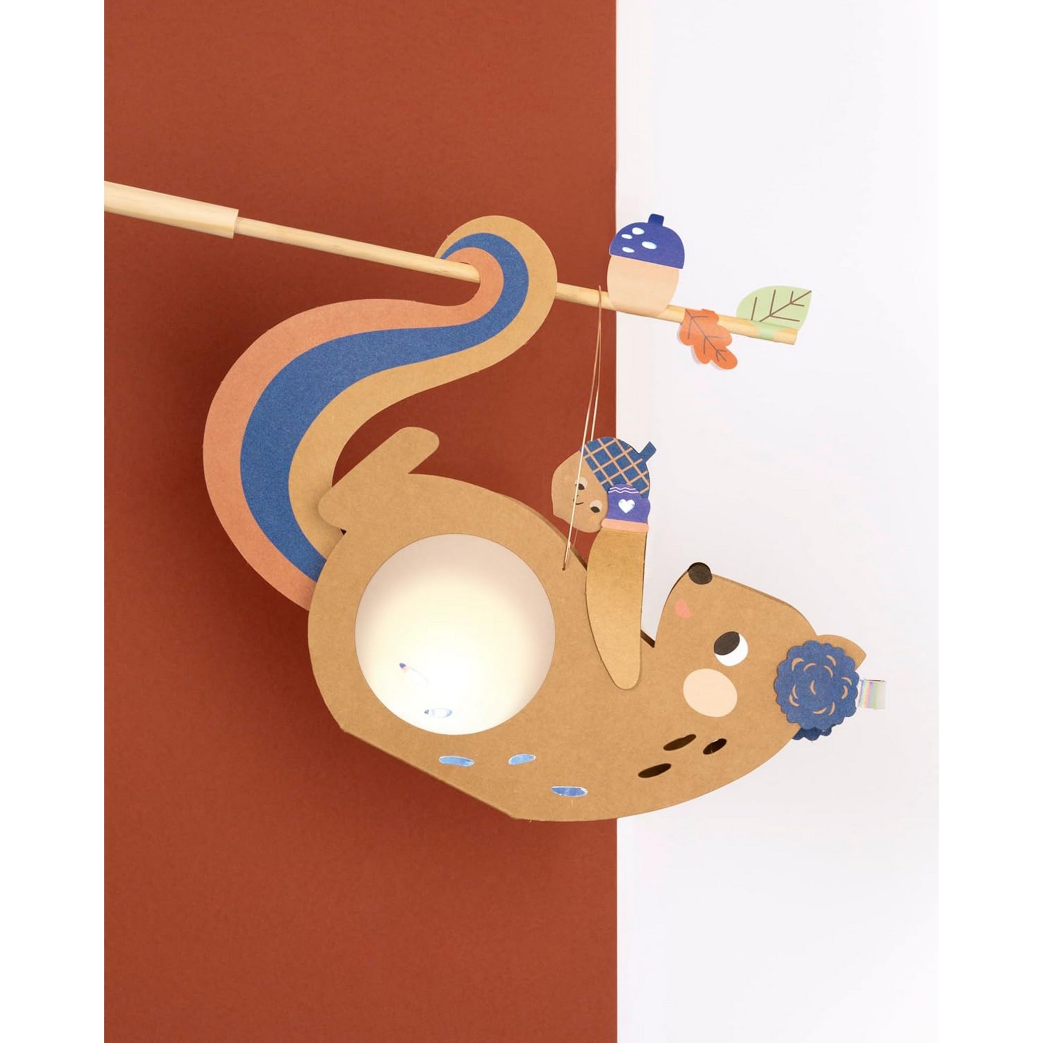 folia Laternen-Bastelset EICHH�RNCHEN mit Laternenstab u...