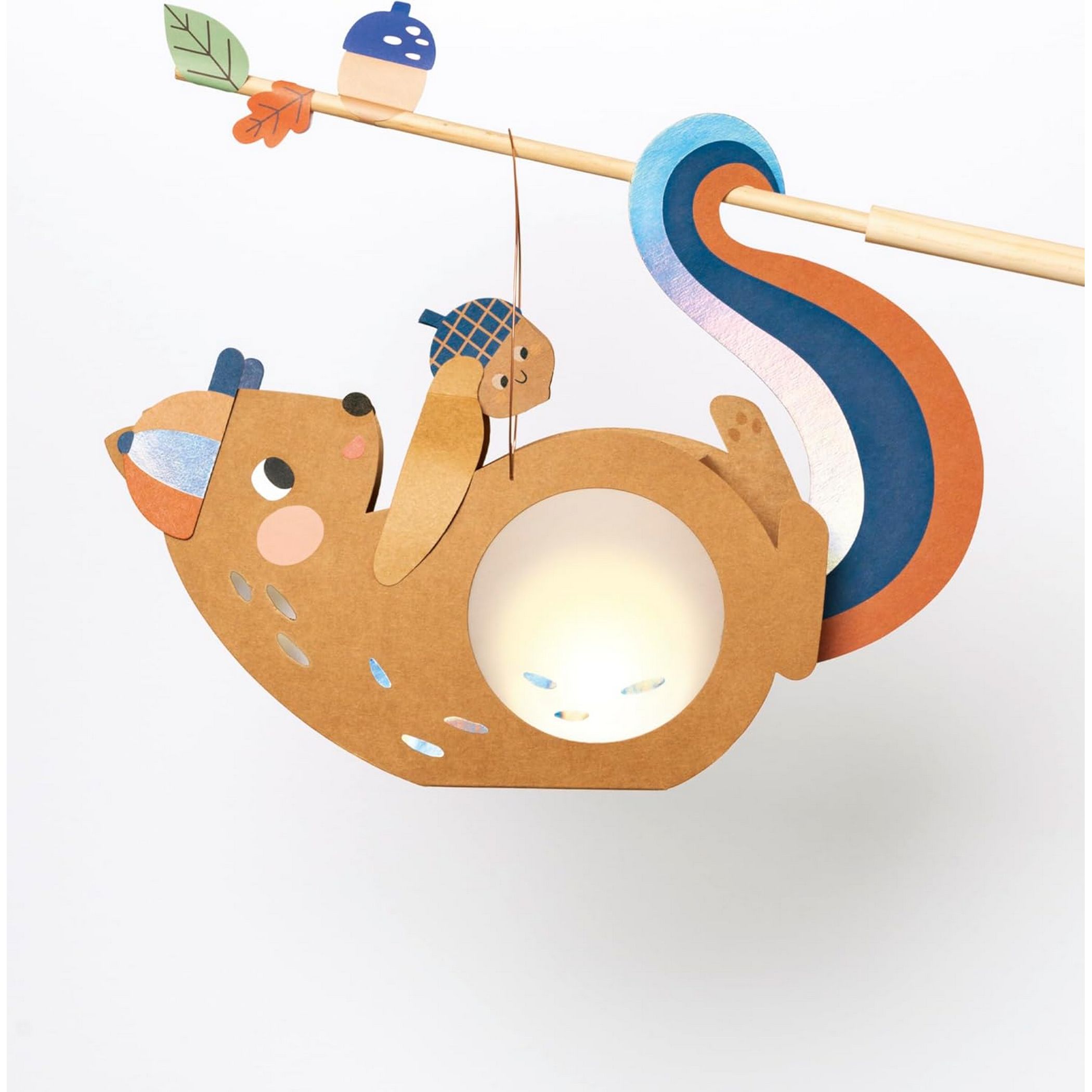 folia Laternen-Bastelset EICHH�RNCHEN mit Laternenstab u...