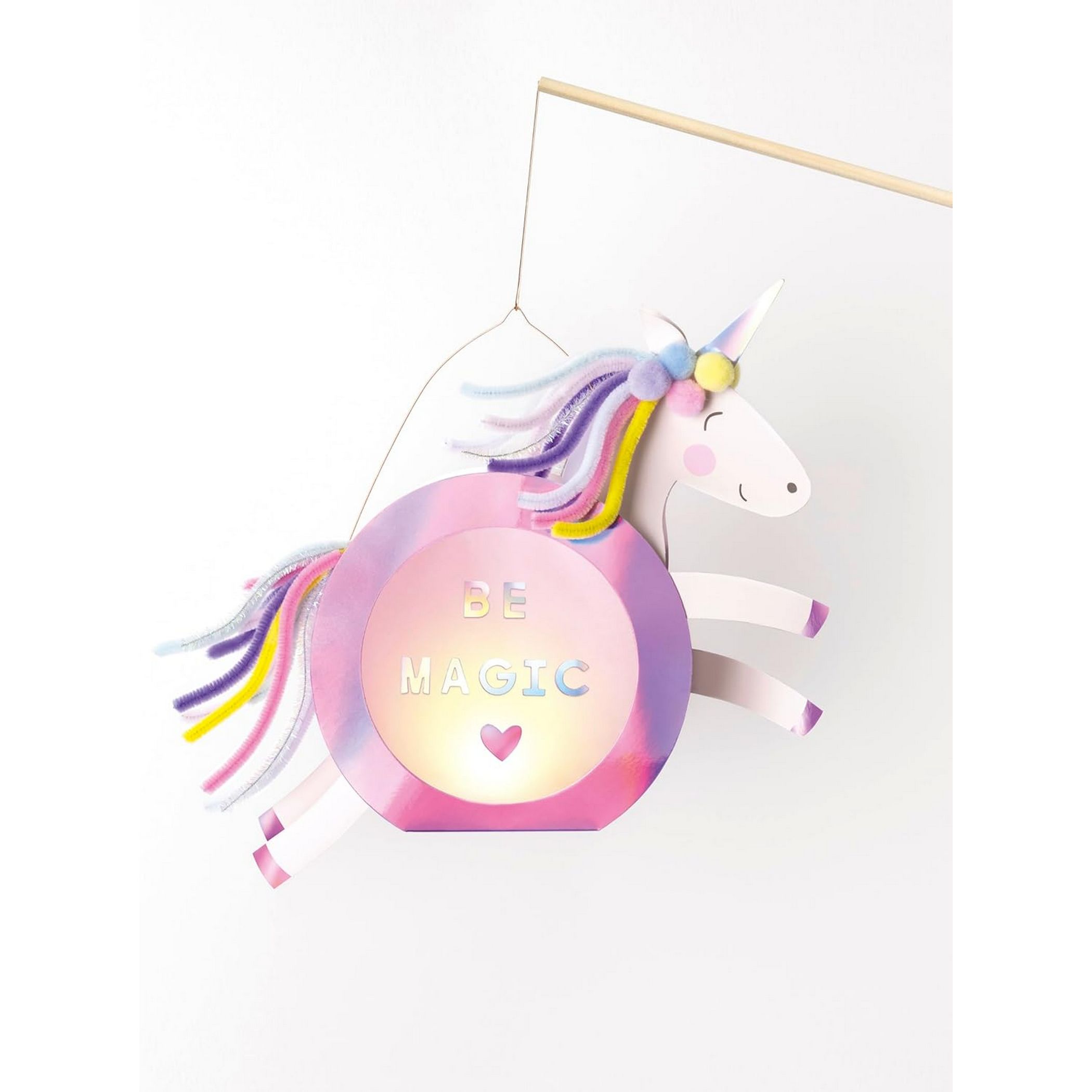 folia Laternen-Bastelset SWEET RAINBOW (Einhorn oder Reg...