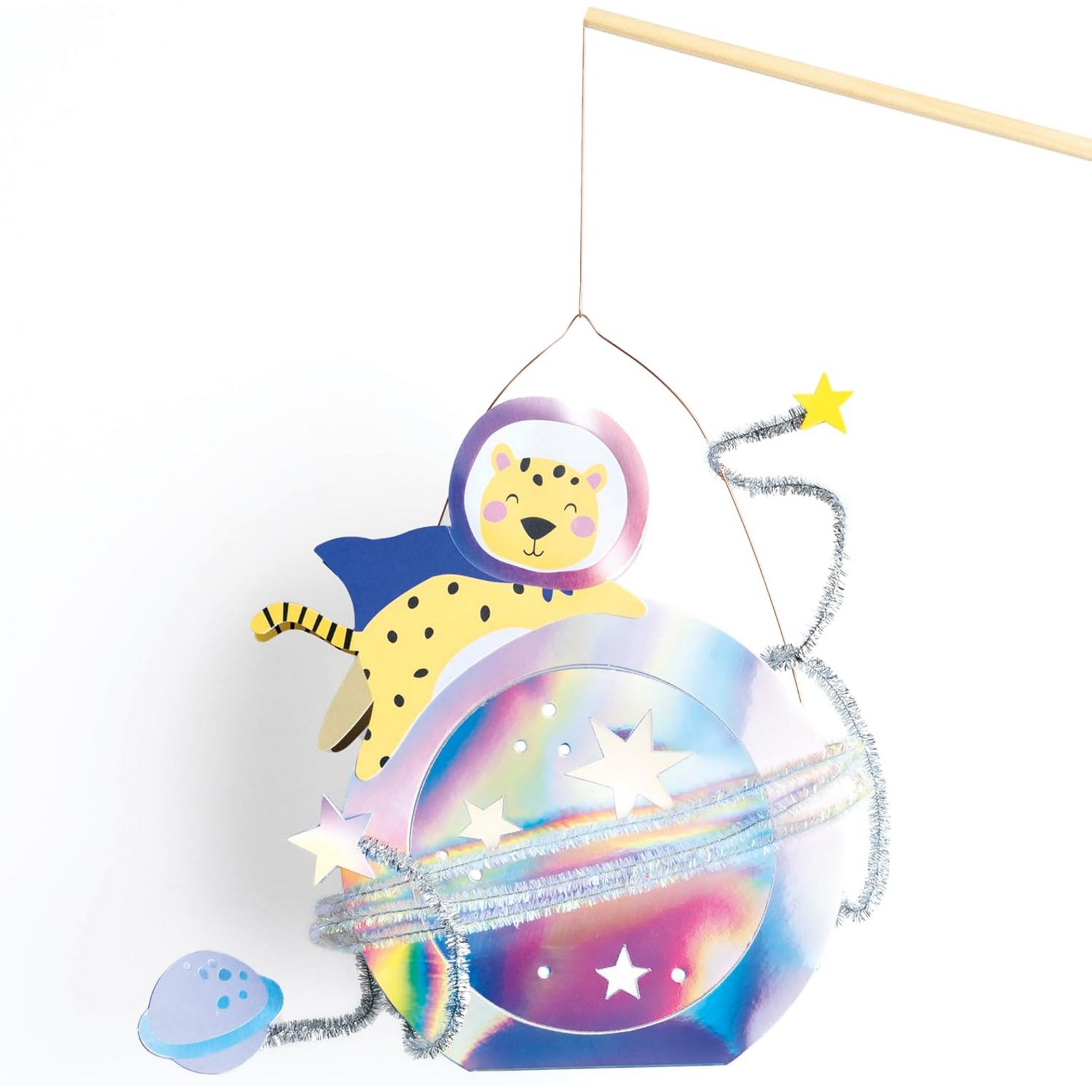 folia Laternen-Bastelset SPACE SAFARI (Leopard oder Koal...