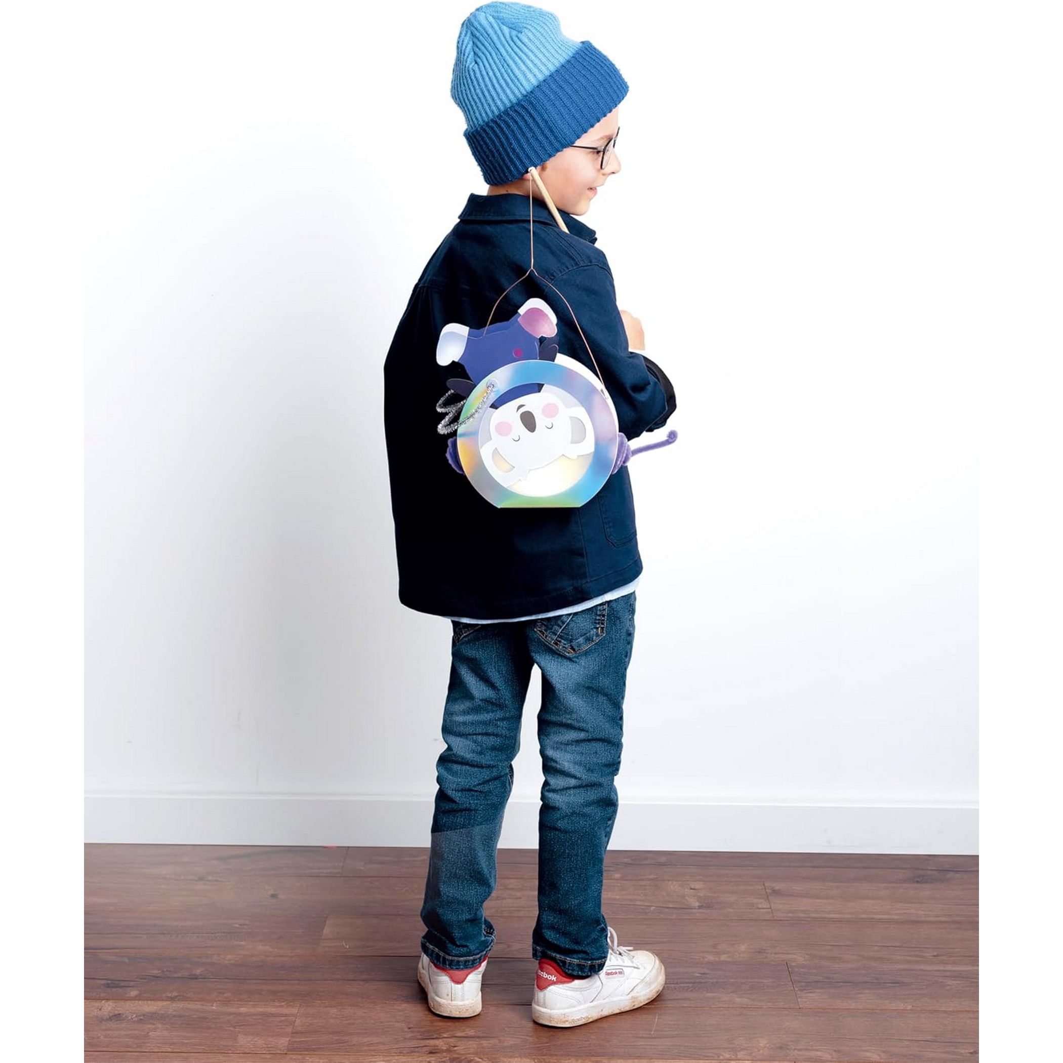 folia Laternen-Bastelset SPACE SAFARI (Leopard oder Koal...