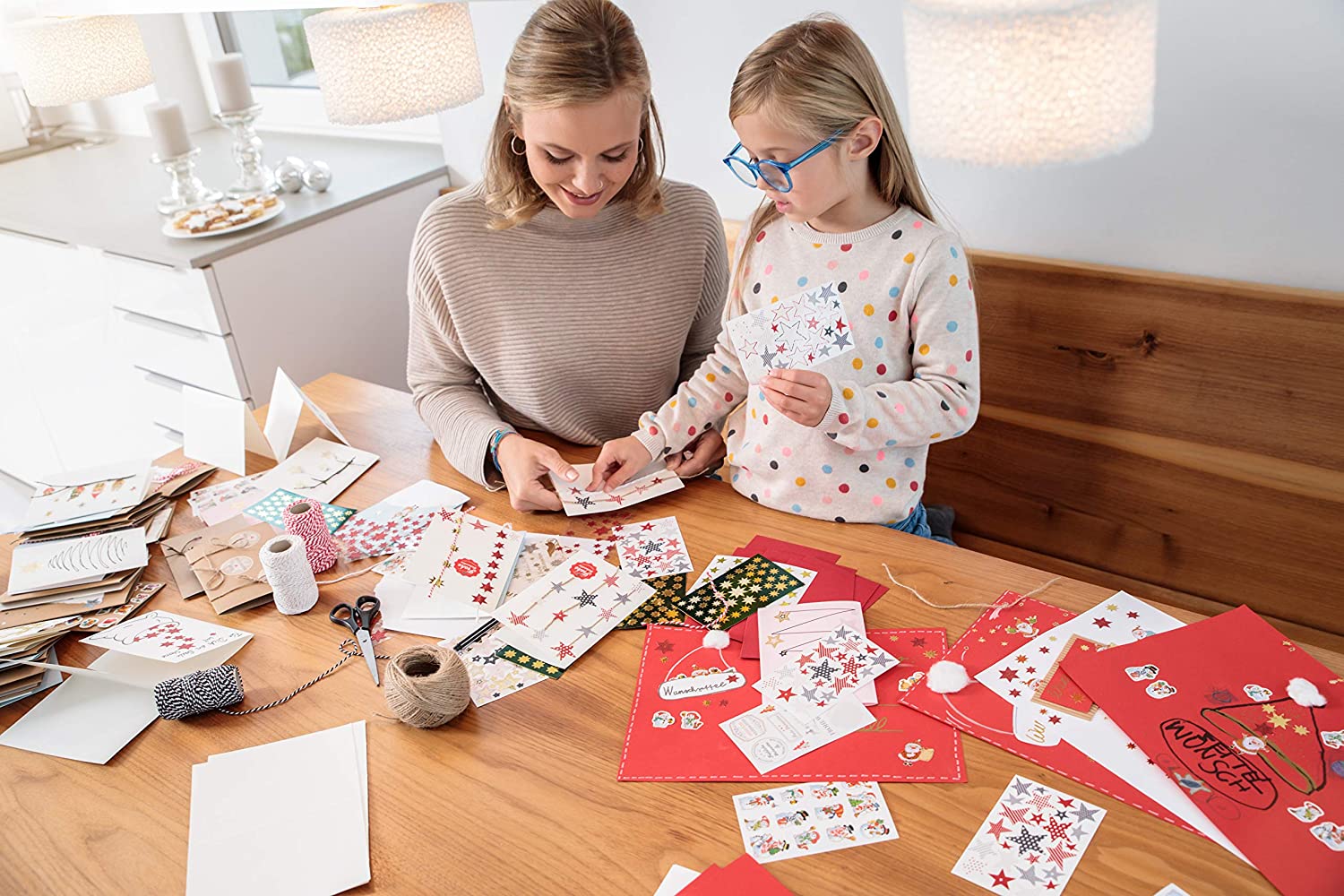 AVERY Zweckform ZDesign Adventskalender-Sticker "Sterne"...