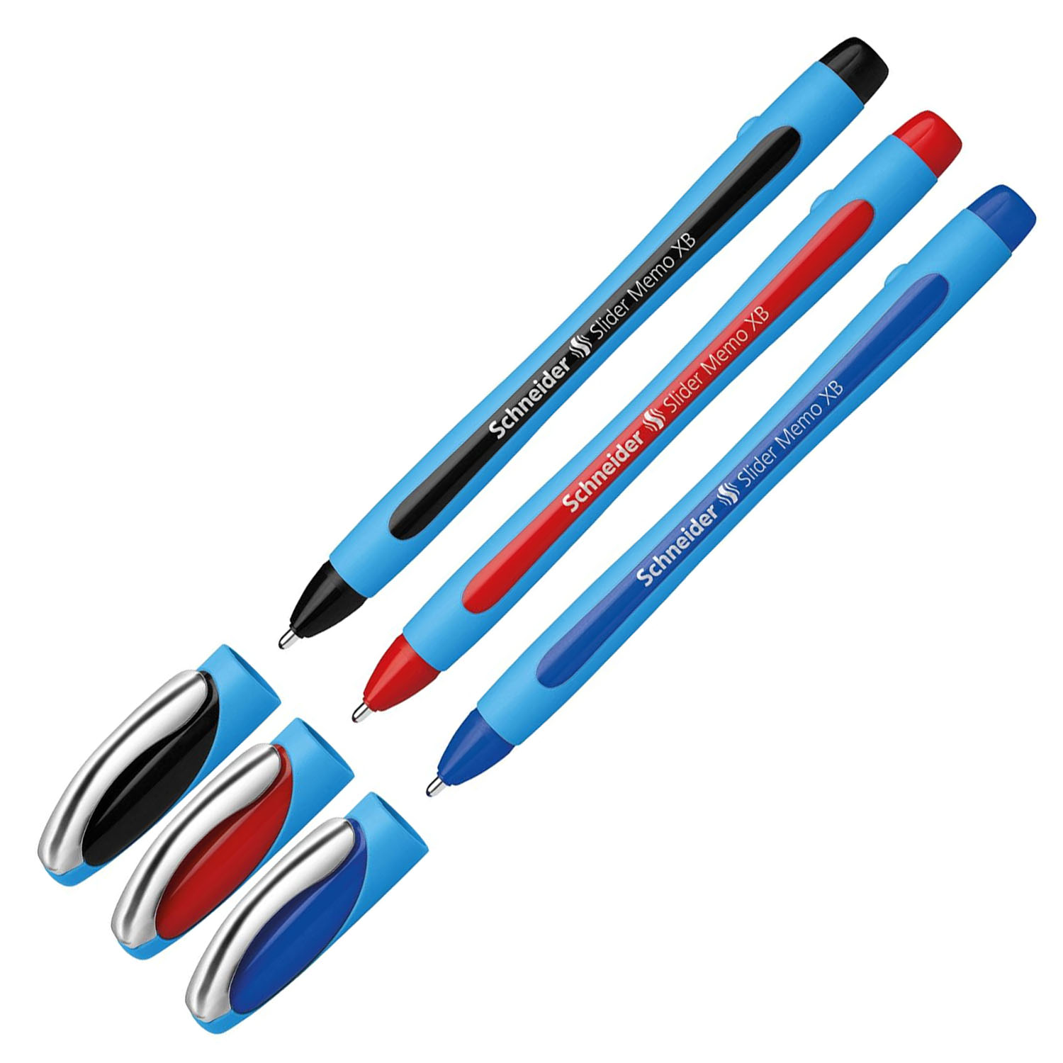 SCHNEIDER Kugelschreiber Slider Memo XB 3er Etui, farbig...