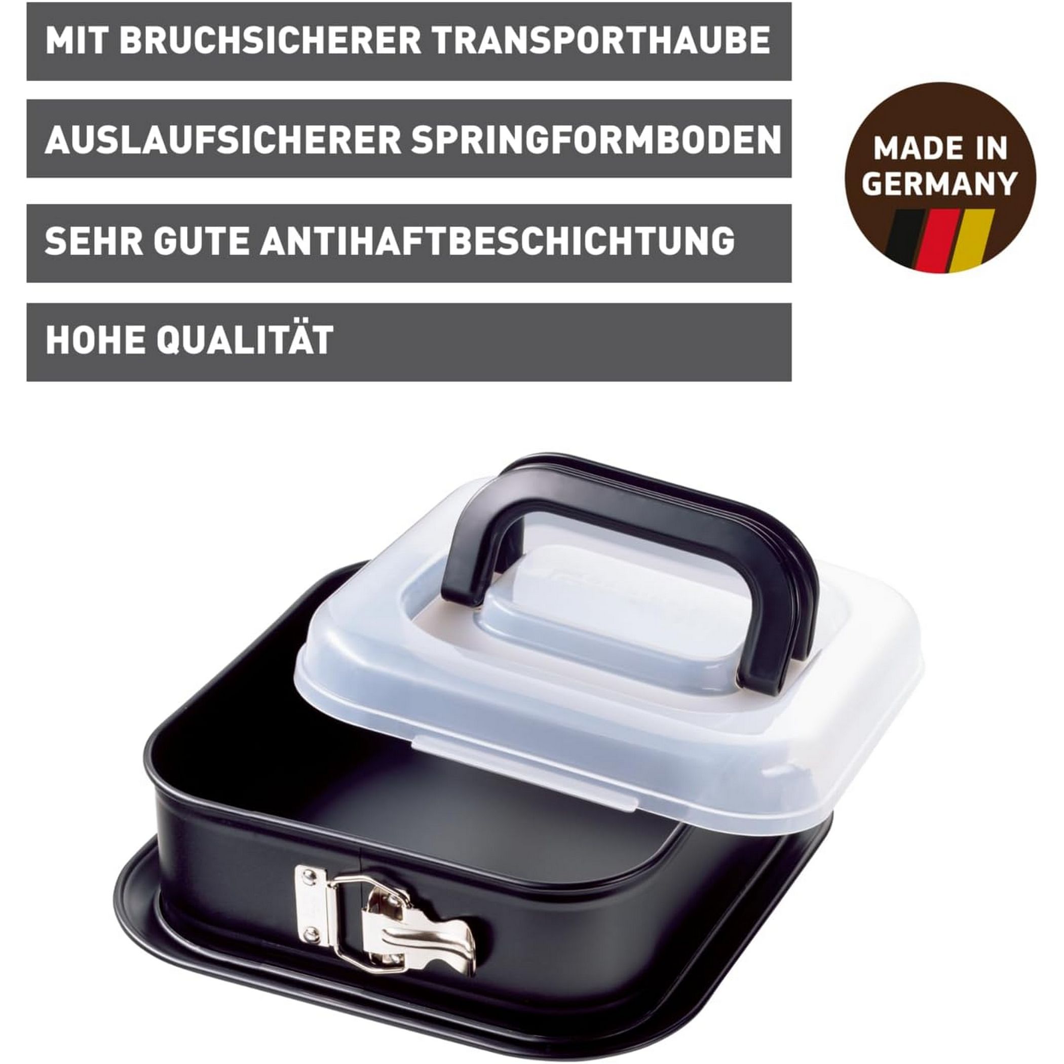 KAISER Inspiration Springform quadratisch 24 x 24 cm mit...