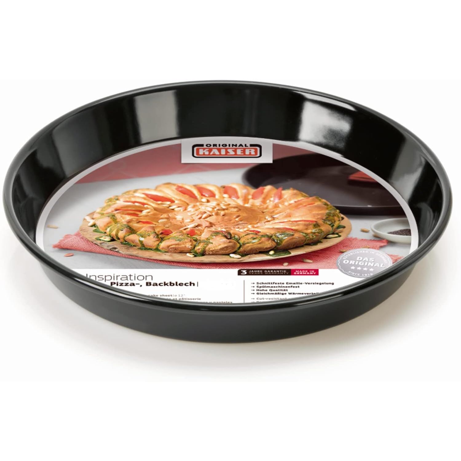 KAISER Pizzablech Backblech INSPIRATION 32cm Stahl RUND