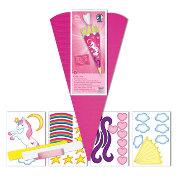 URSUS Schult�ten-Bastelset Easy Line "Einhorn", 6-eckig