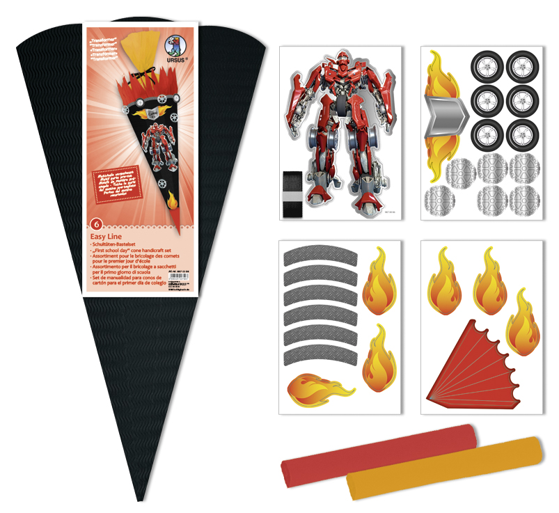 URSUS Schult�ten-Bastelset Easy Line "Transformer", 6-eckig