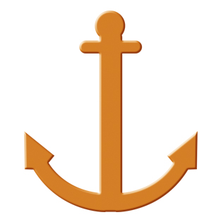 Ursus Motiv Locher mittel Anker orange