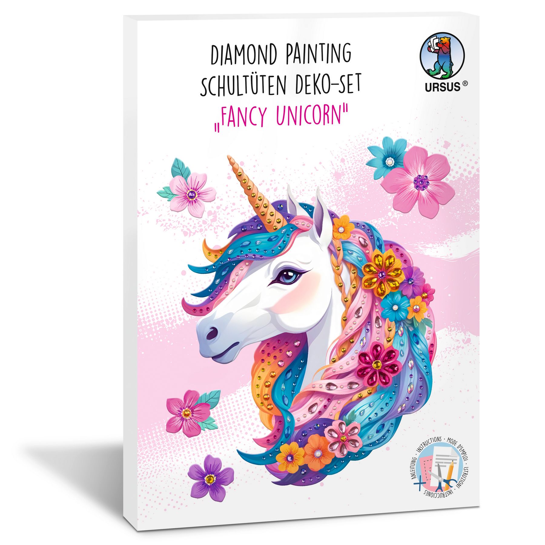 URSUS Diamond Painting Schult�ten Deko Set Fancy Unicorn...