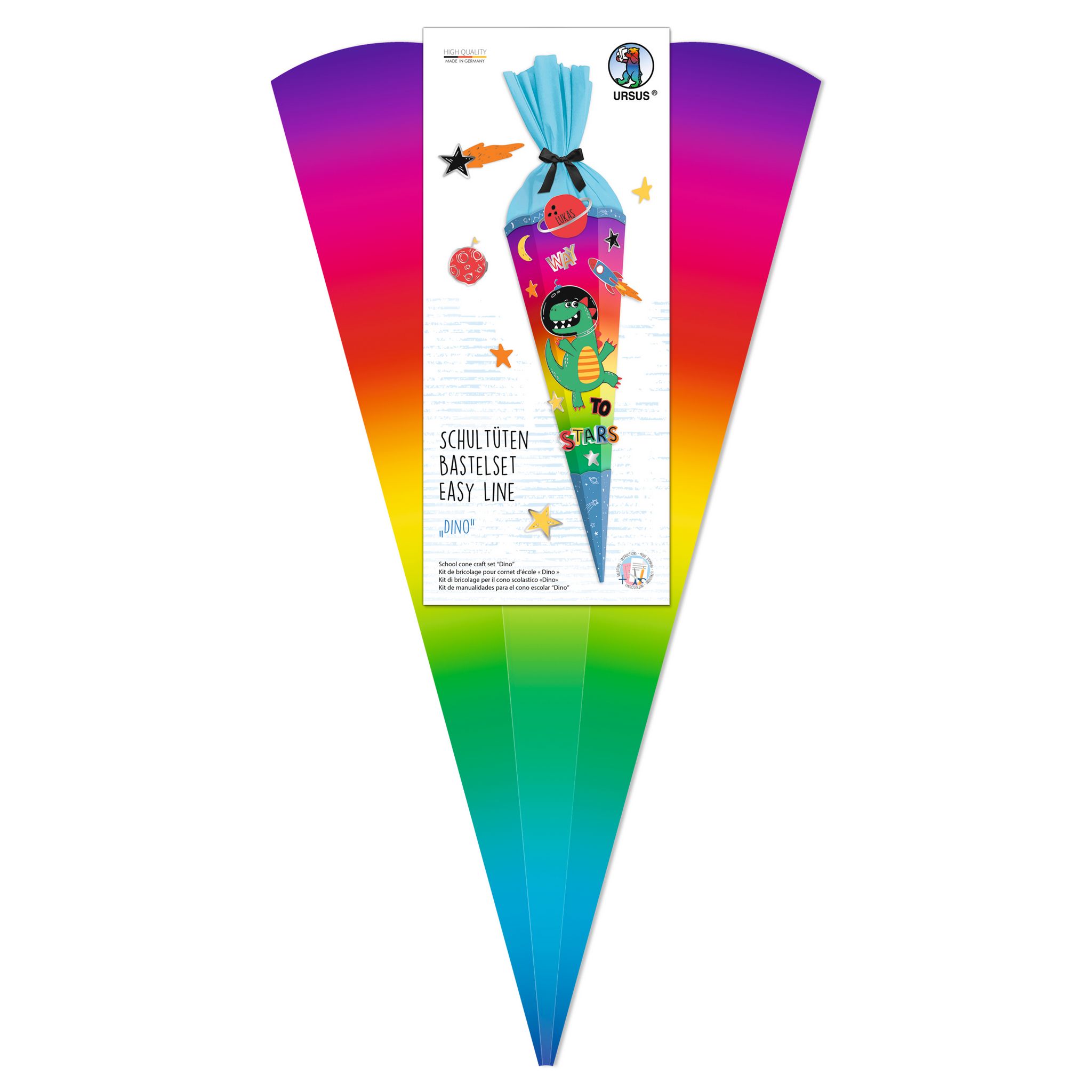 URSUS Schult�ten Bastelset Easy Line Rainbow Dino