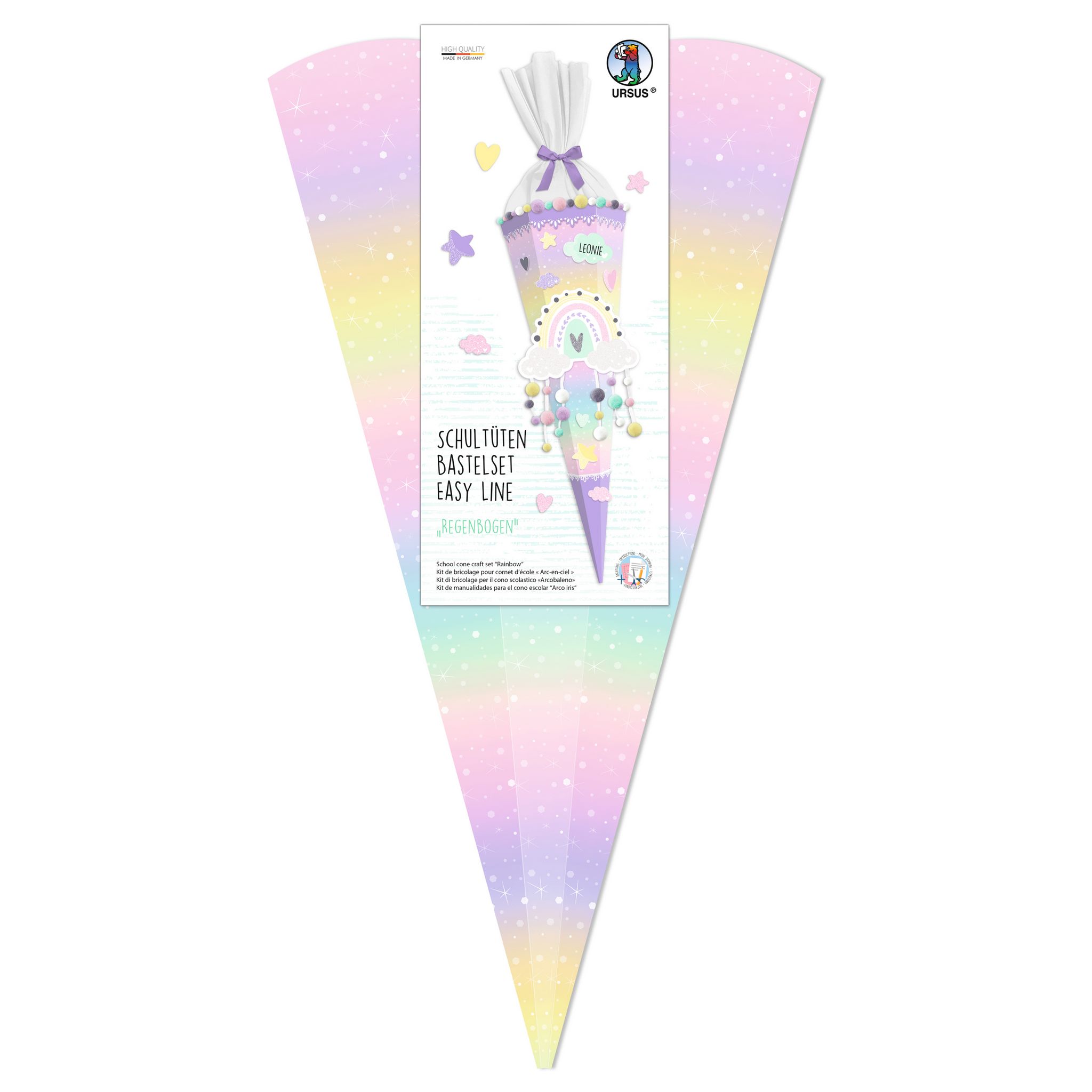 URSUS Schult�ten Bastelset Easy Line Rainbow Regenbogen
