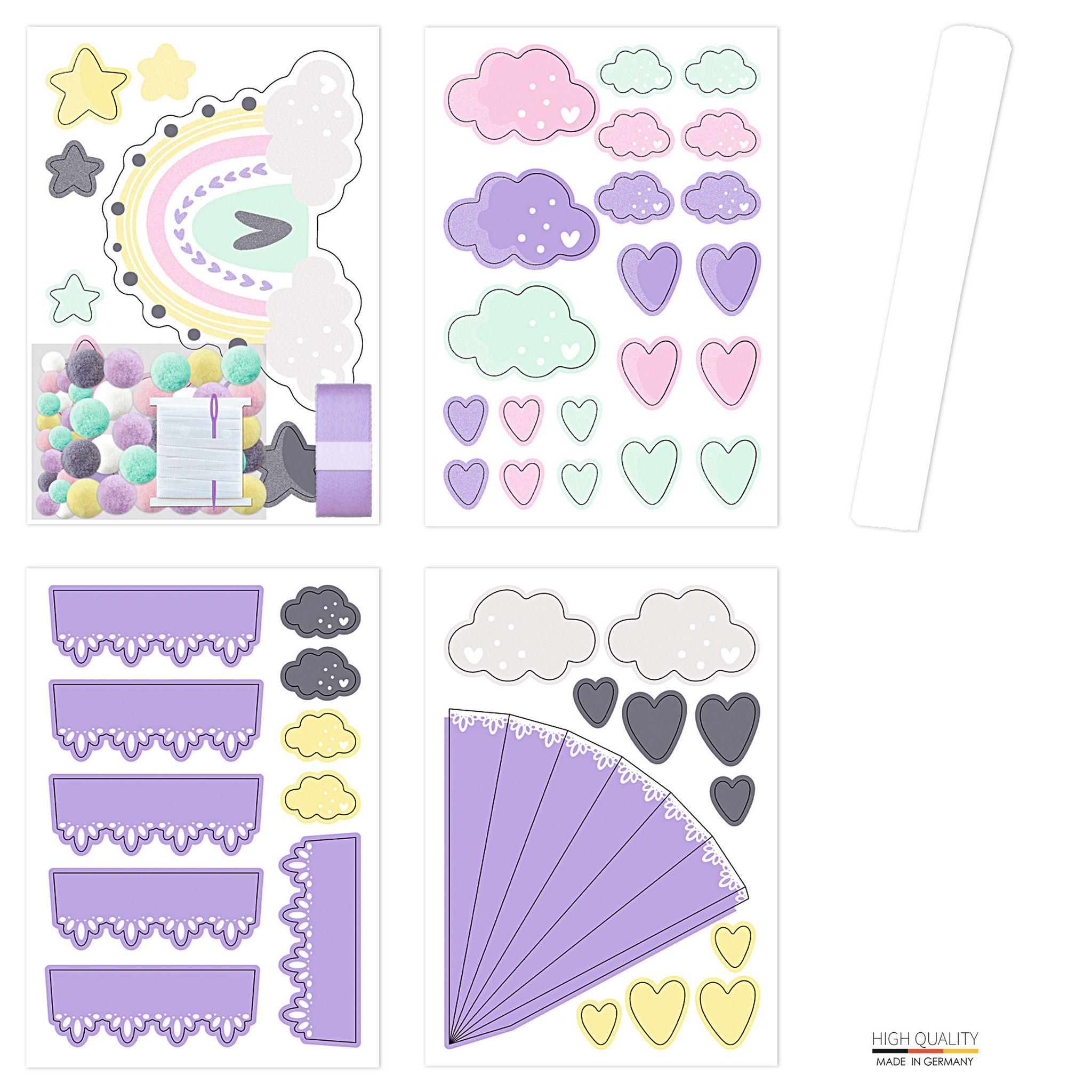URSUS Schult�ten Bastelset Easy Line Rainbow Regenbogen