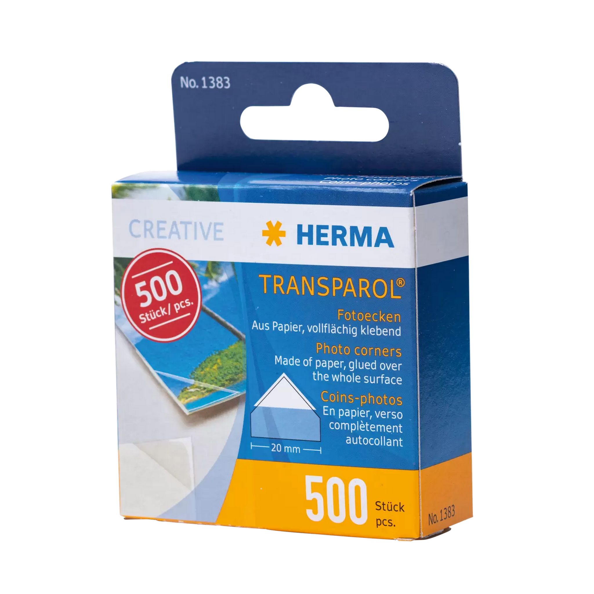 HERMA 500 St�ck Fotoecken Transparol Spenderbox glasklar...