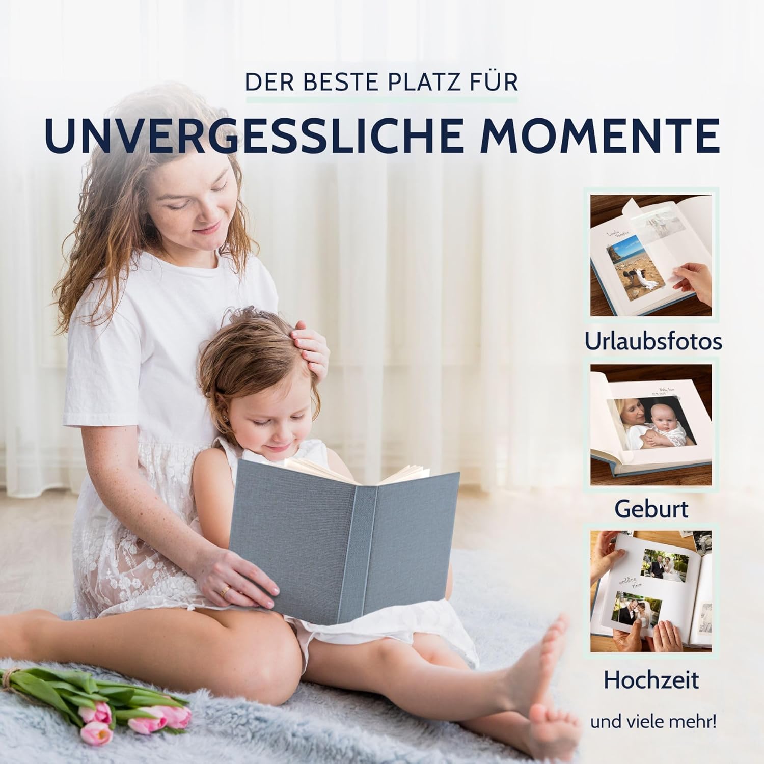 GOLDBUCH Fotoalbum Summertime 100 wei�e Seiten mit Trenn...