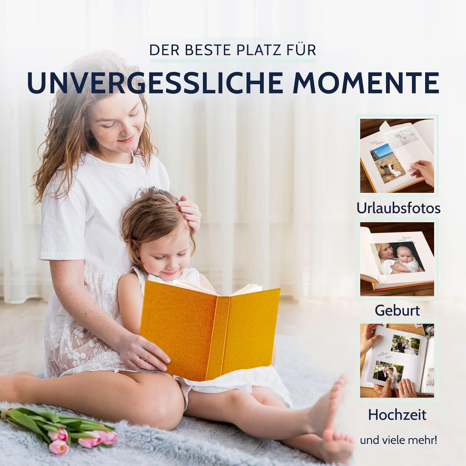 GOLDBUCH Fotoalbum Summertime 100 wei�e Seiten mit Trenn...