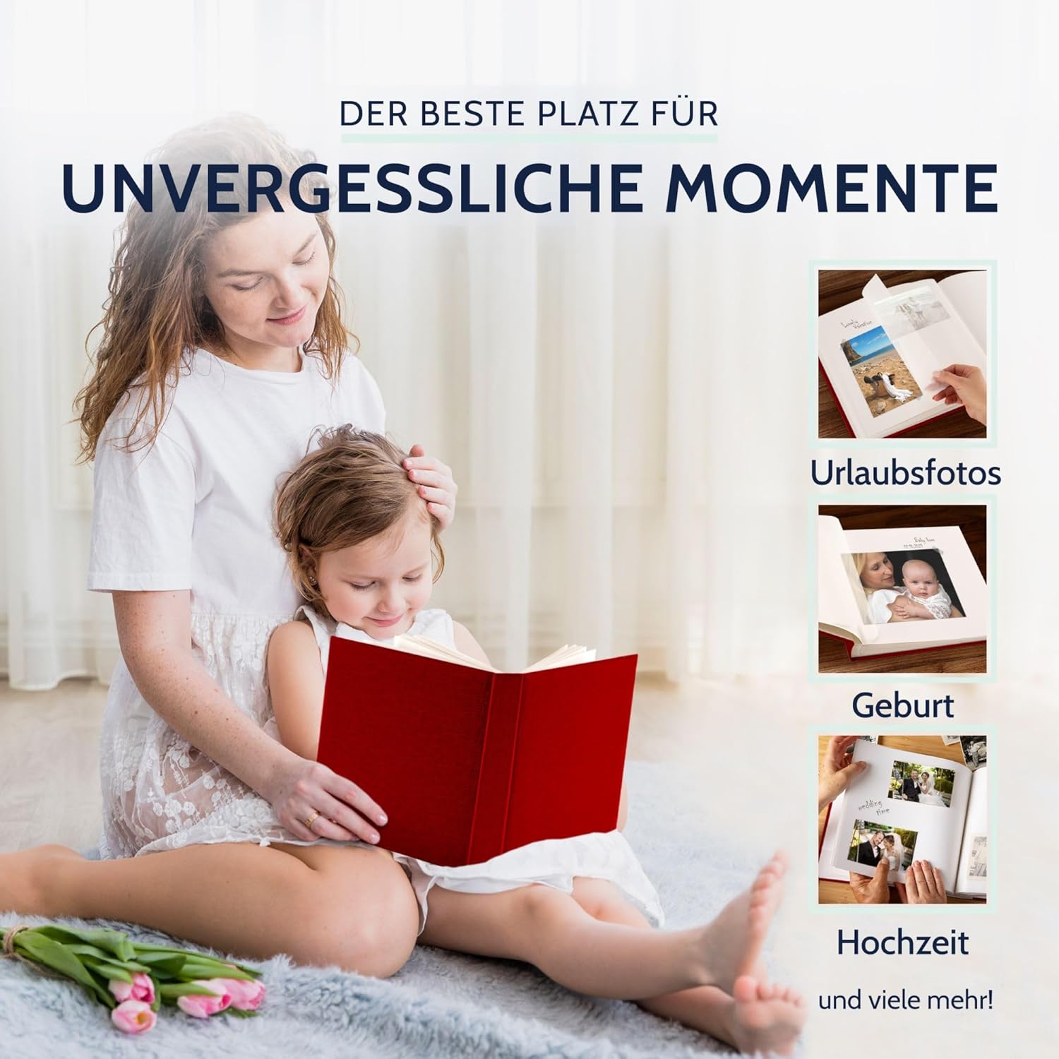 GOLDBUCH Fotoalbum Summertime 100 wei�e Seiten mit Trenn...