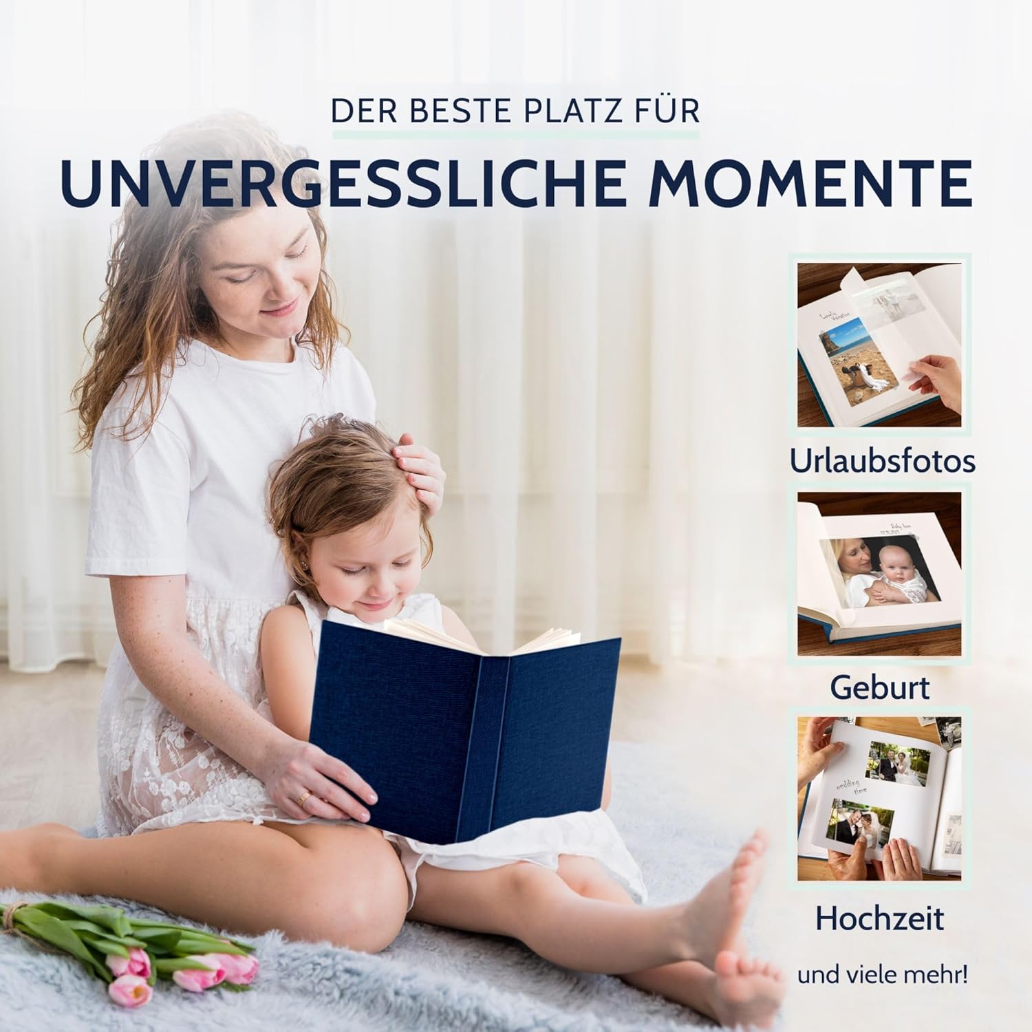 GOLDBUCH Fotoalbum Summertime 100 wei�e Seiten mit Trenn...