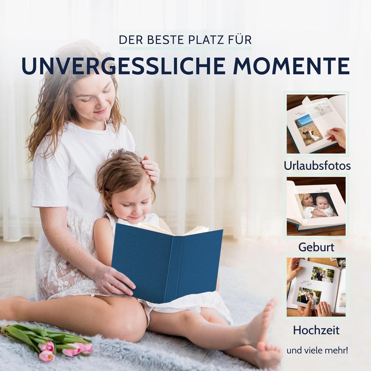GOLDBUCH Fotoalbum Summertime 100 wei�e Seiten mit Trenn...