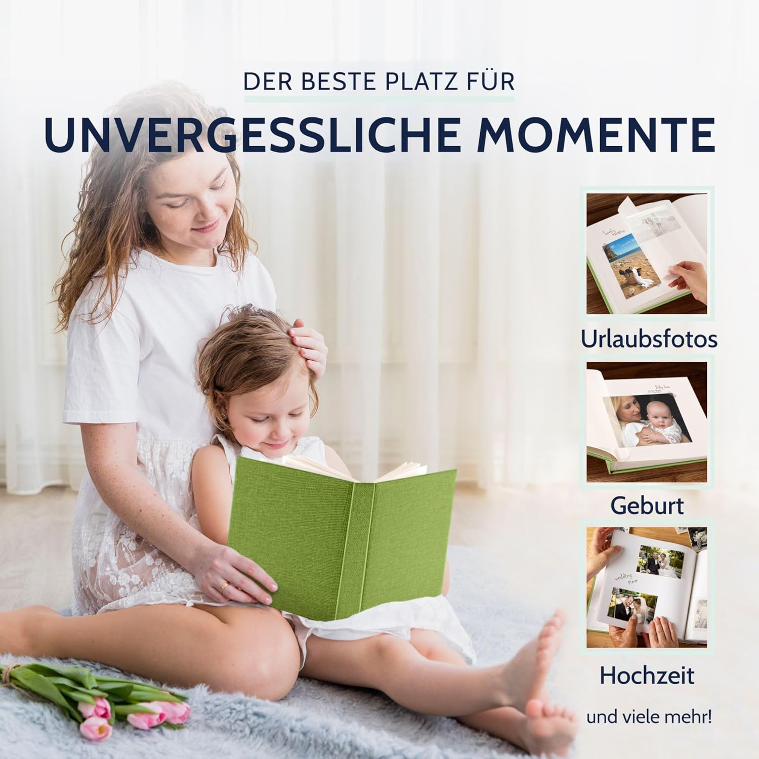GOLDBUCH Fotoalbum Summertime 100 wei�e Seiten mit Trenn...