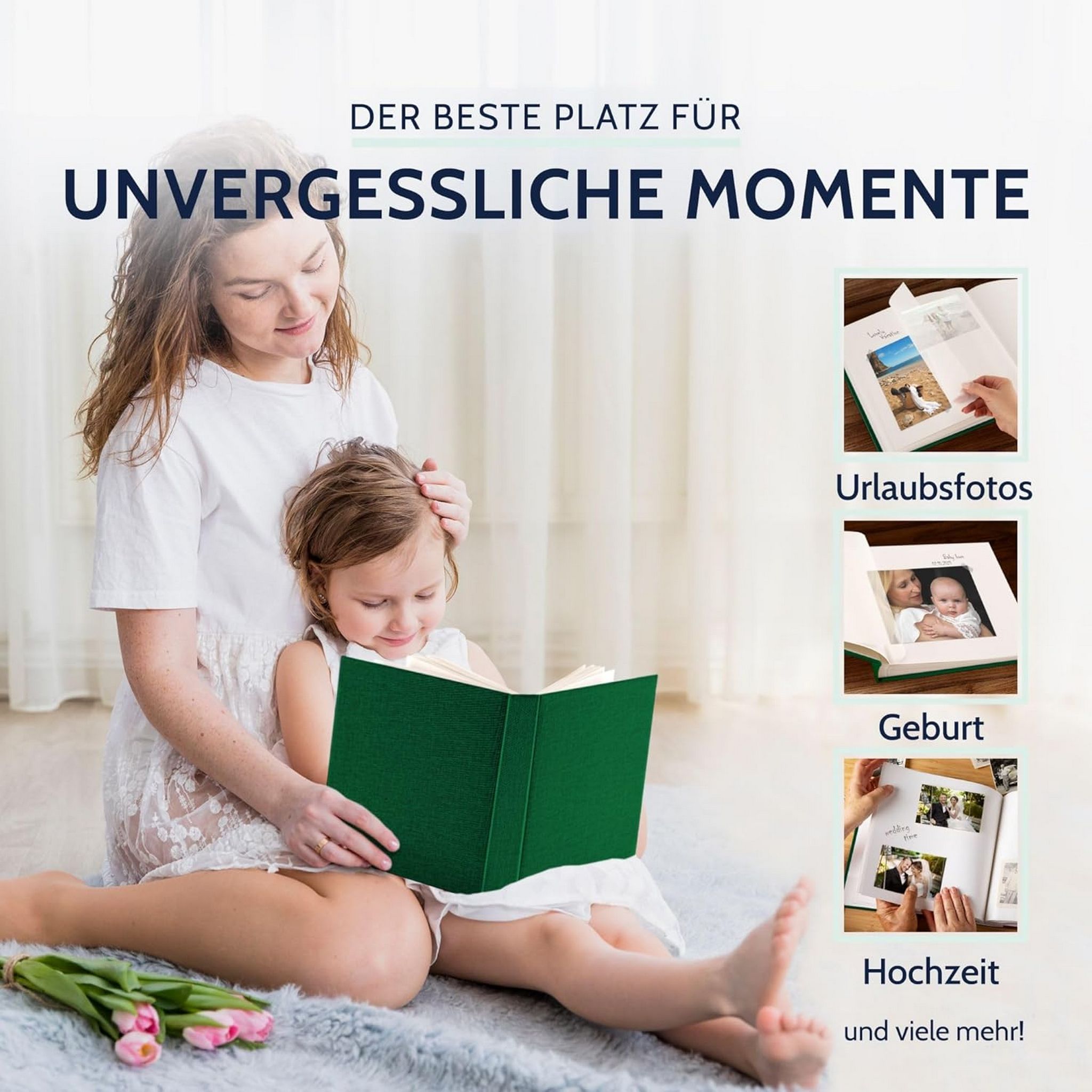GOLDBUCH Fotoalbum Summertime 100 wei�e Seiten mit Trenn...
