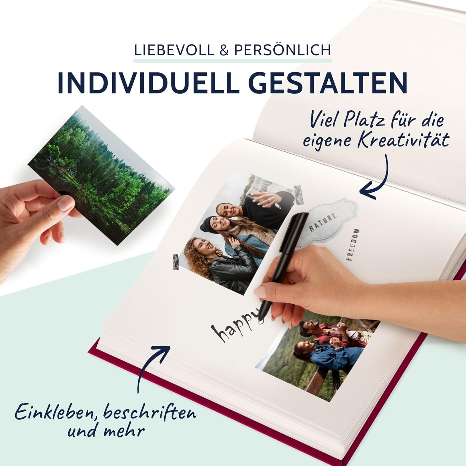 GOLDBUCH Fotoalbum Summertime 100 wei�e Seiten mit Trenn...
