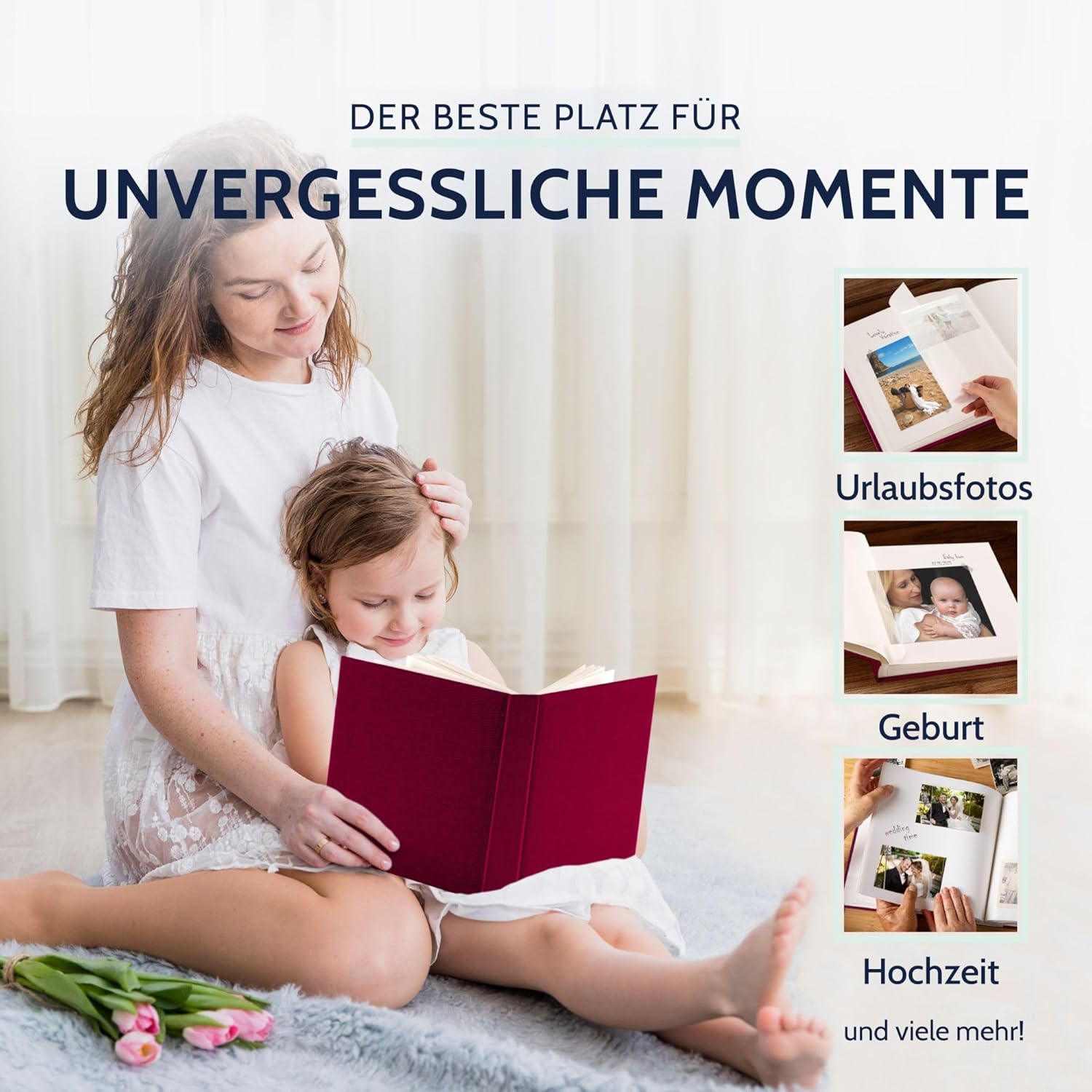 GOLDBUCH Fotoalbum Summertime 100 wei�e Seiten mit Trenn...