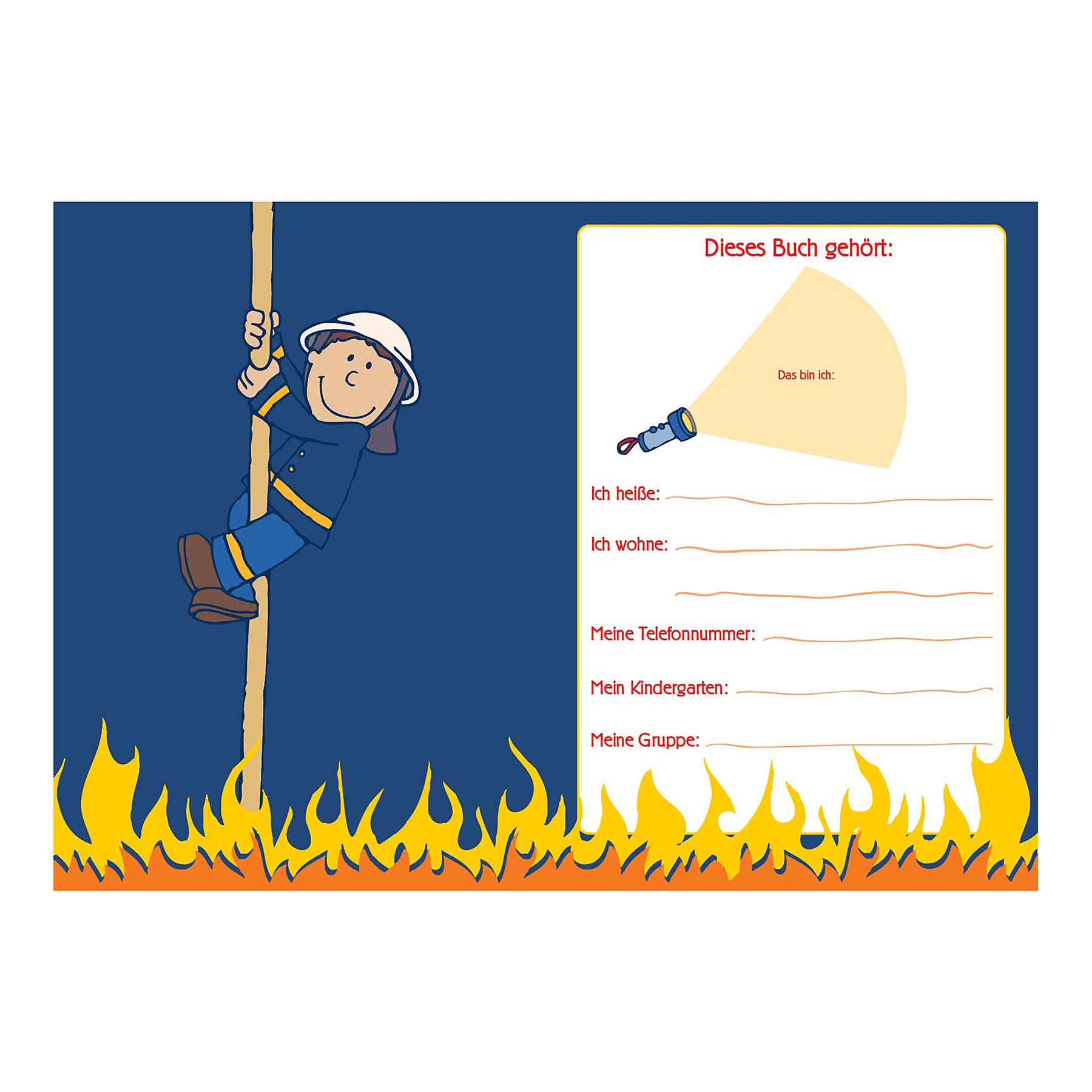 goldbuch Kindergarten-Freundebuch Frido Firefighter, A5