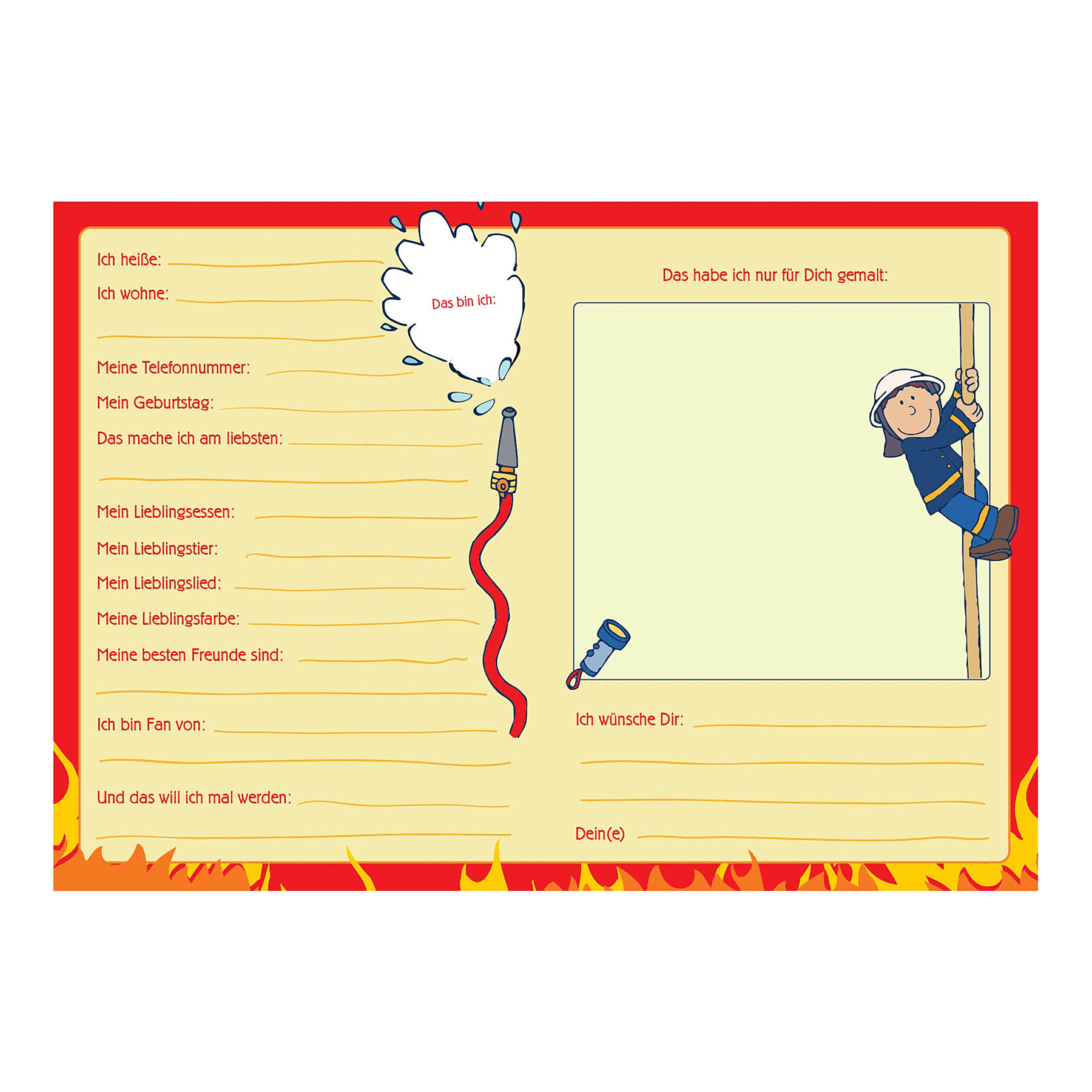 goldbuch Kindergarten-Freundebuch Frido Firefighter, A5