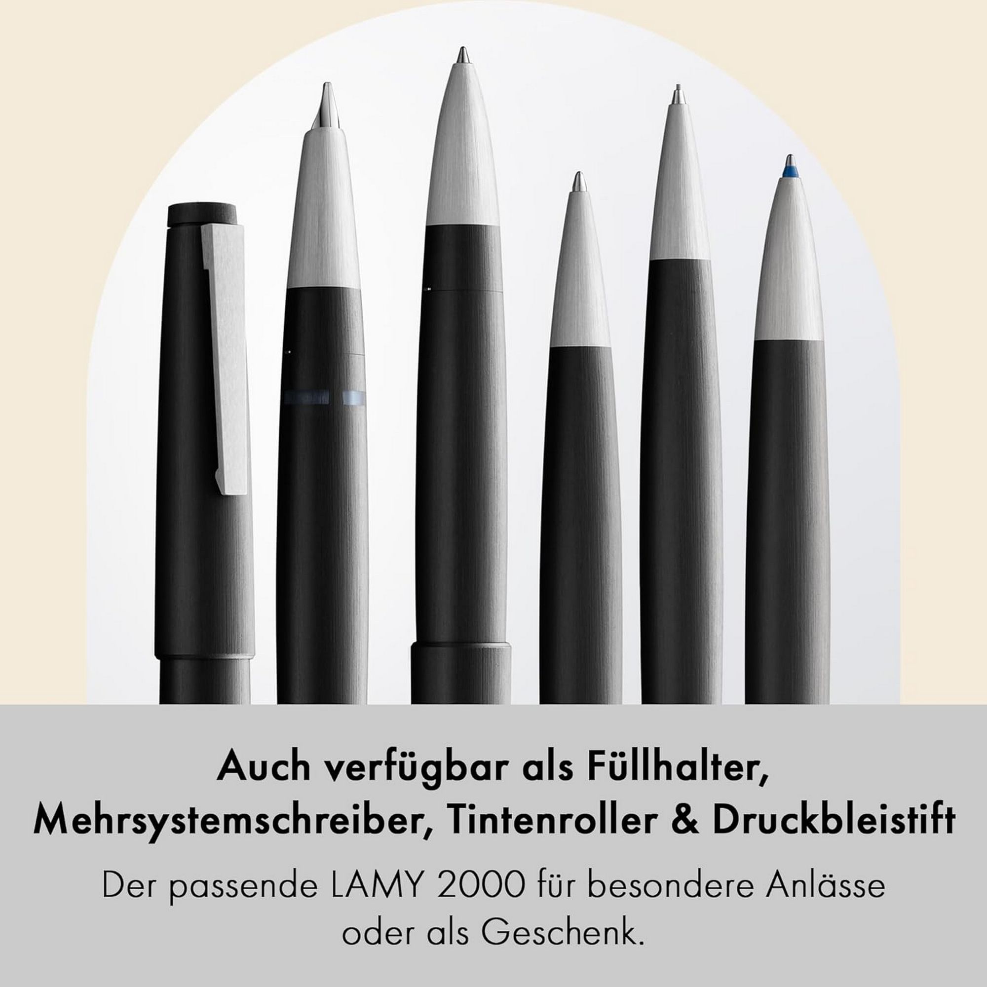 LAMY 2000 black Kugelschreiber Polycarbonat Geh�use mit ...