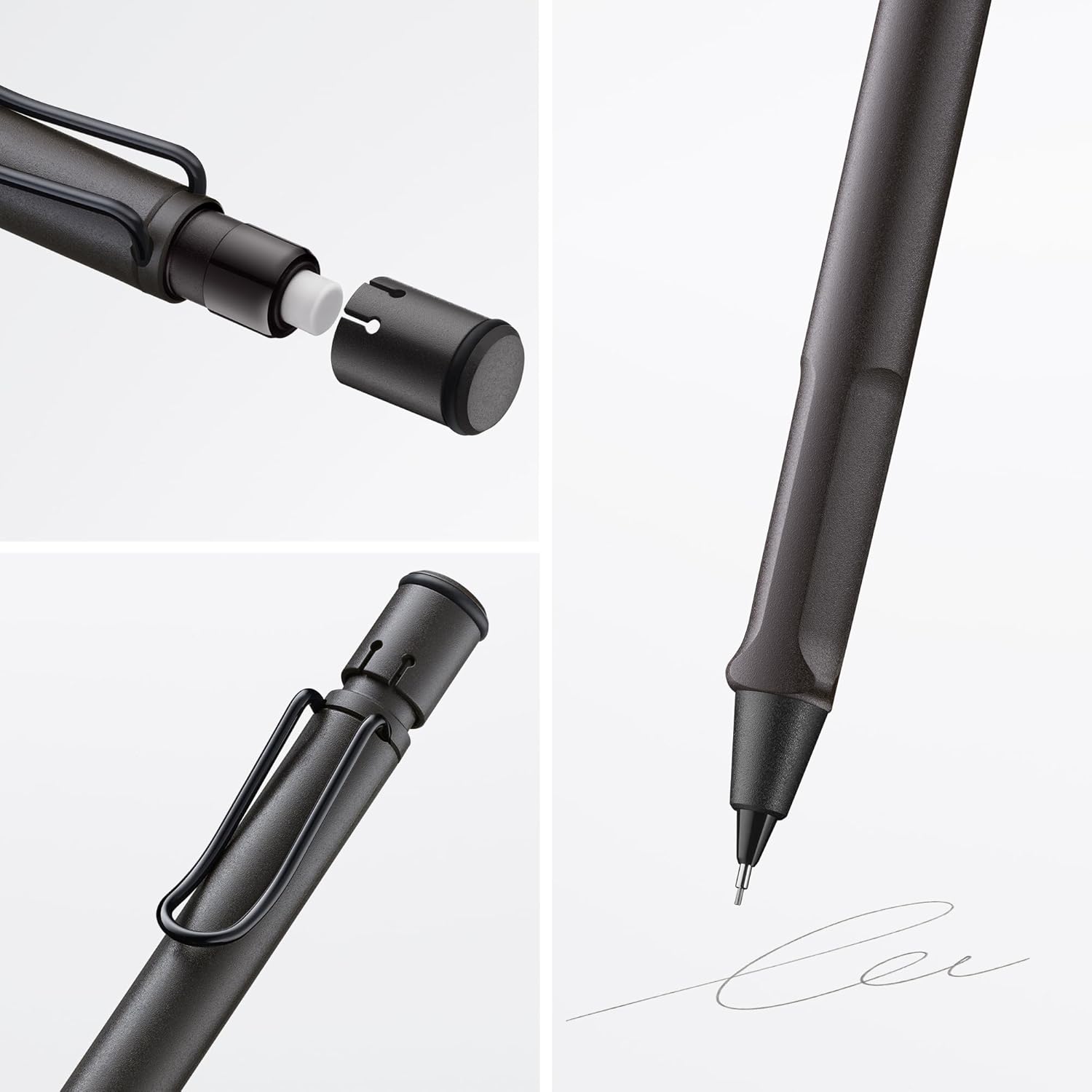 LAMY Druckbleistift Safari UMBRA SCHWARZ mit Mine 0,5mm ...