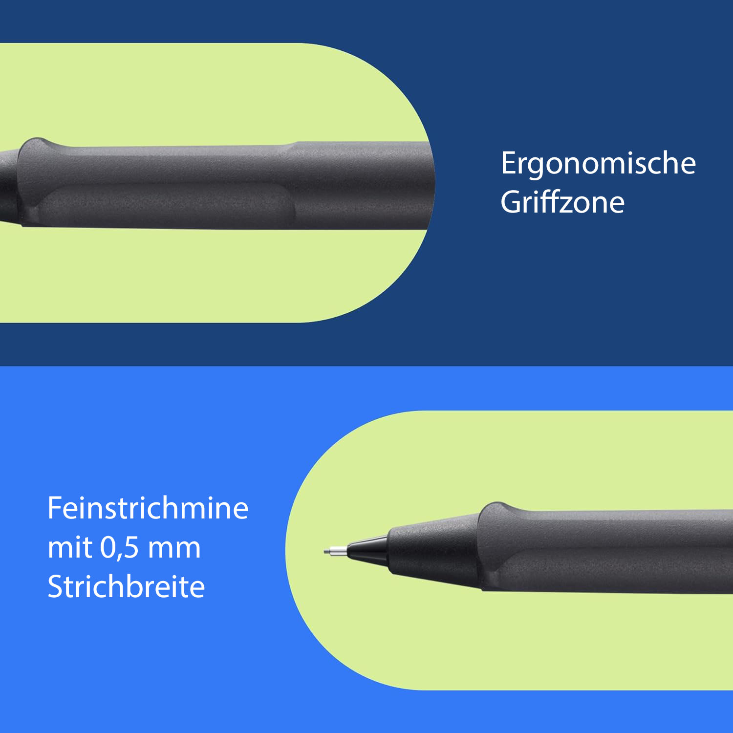 LAMY Druckbleistift Safari UMBRA SCHWARZ mit Mine 0,5mm ...