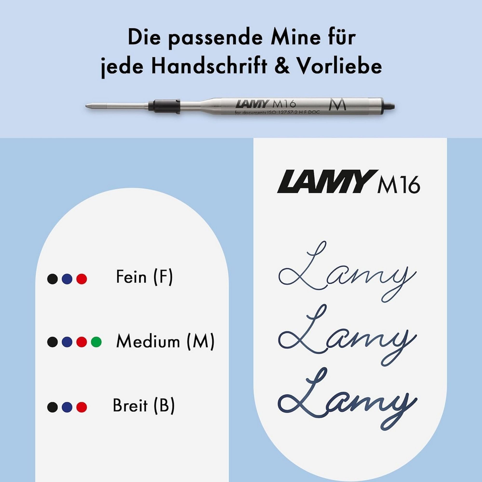 LAMY logo brushed Kugelschreiber Edelstahl Gro�raummine ...