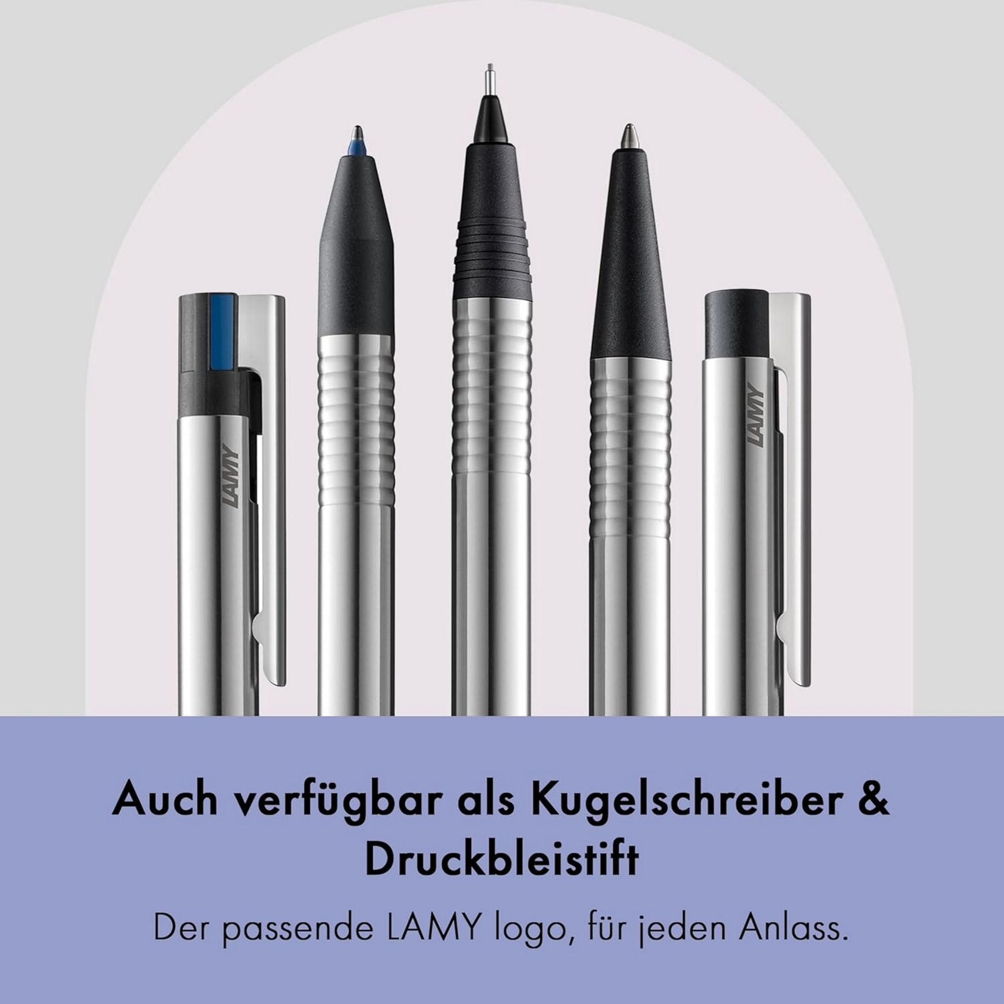 LAMY Kugelschreiber mehrfarbig aus Edelstahl Sichtwahlme...