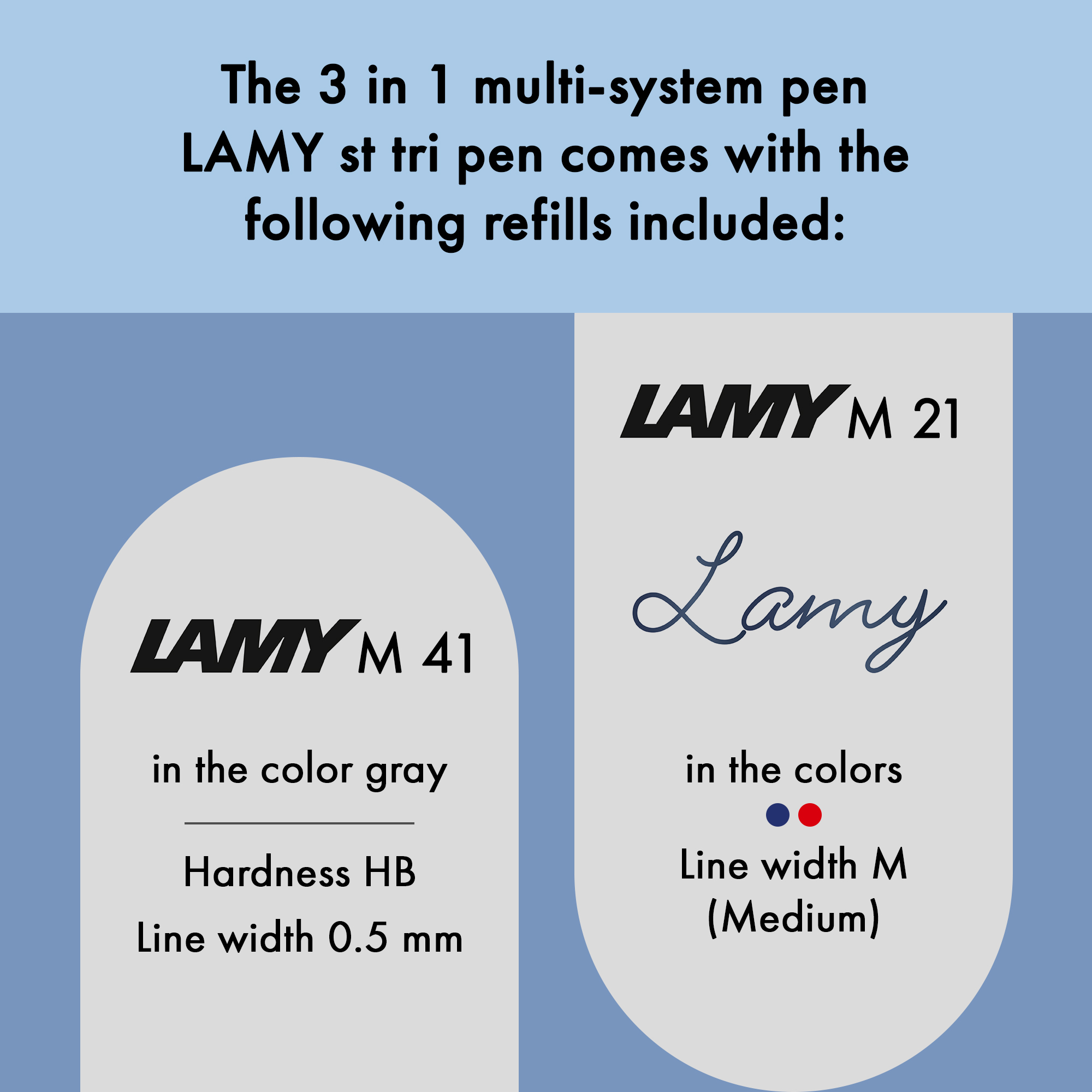 LAMY Edelstahl Druckbleistift und Kugelschreiber in Eine...
