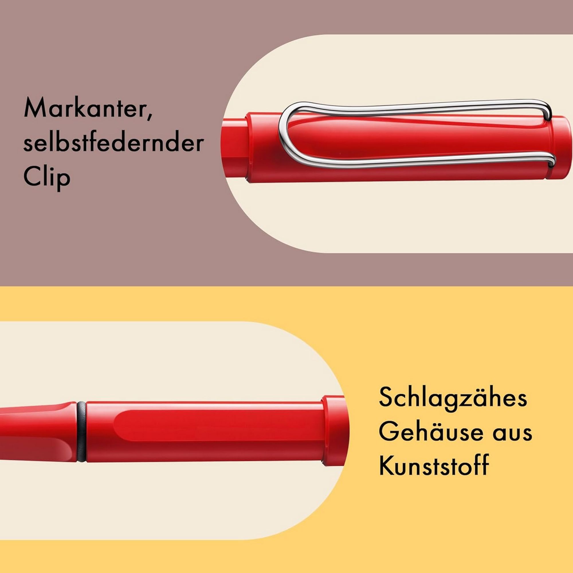 LAMY Safari Tintenroller 316 Rollerball Rot ergonomisch ...
