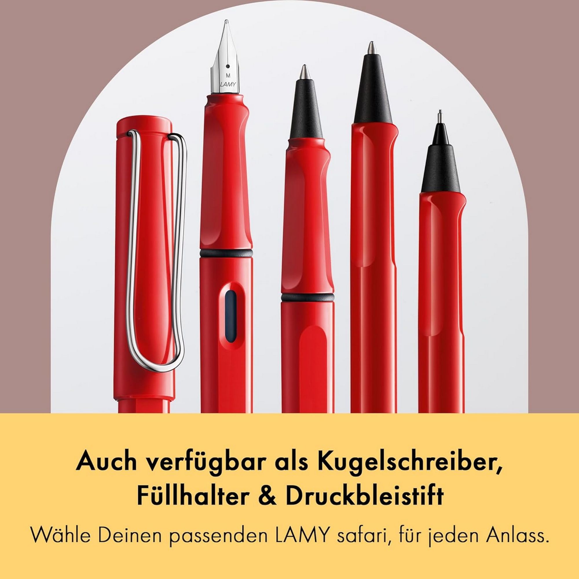 LAMY Safari Tintenroller 316 Rollerball Rot ergonomisch ...