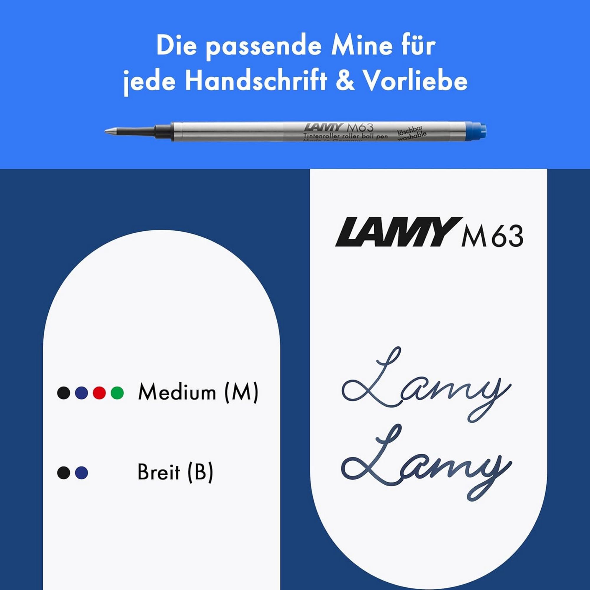LAMY Safari umbra Tintenroller Strichbreite M mit Tinten...