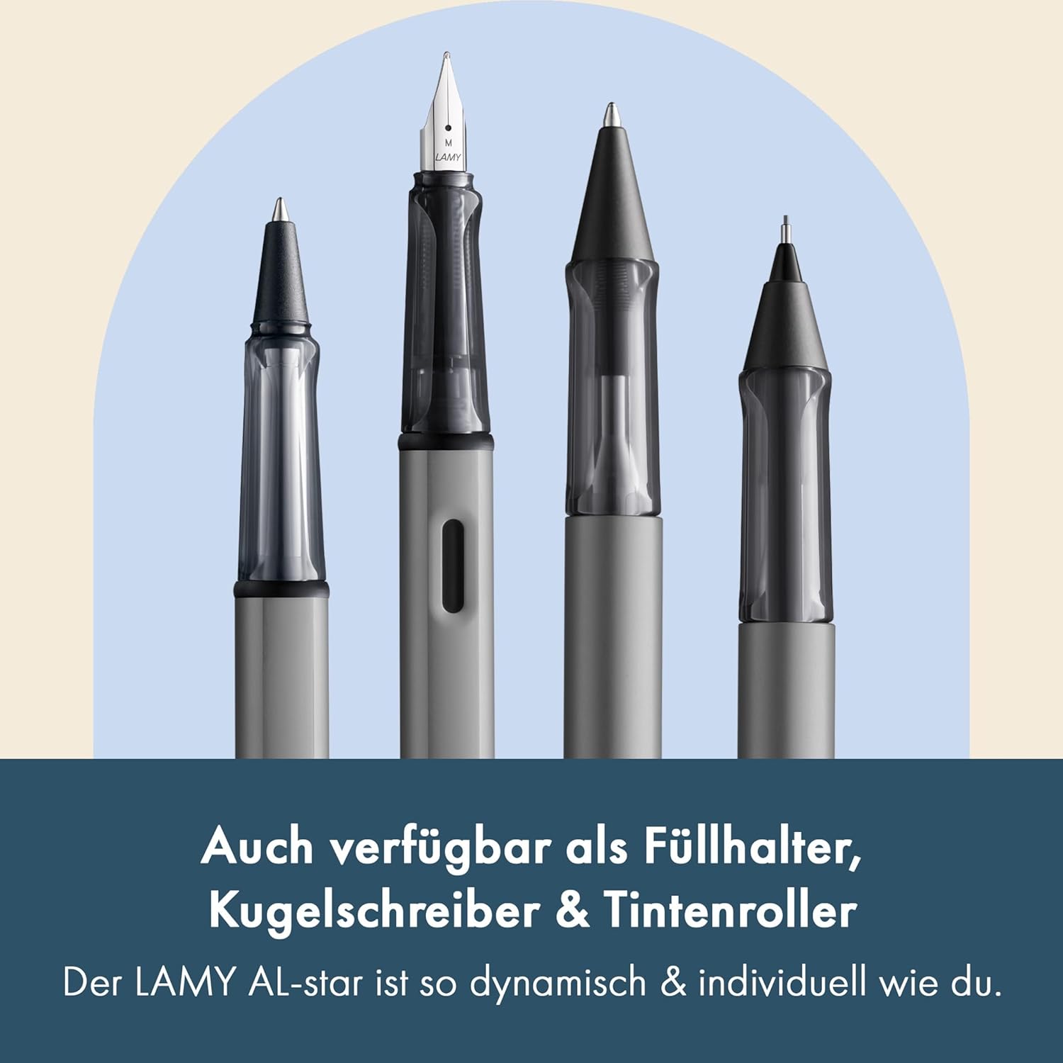 LAMY Druckbleistift AL Star GRAPHITE mit Mine 0,5mm und ...