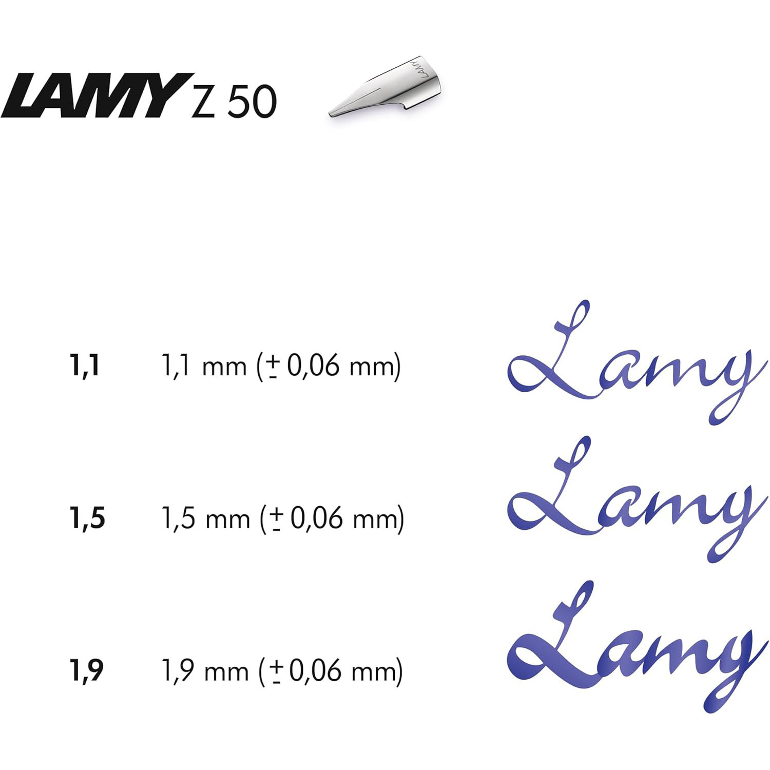 LAMY Feder Z50 silber joy St�rke 1,1mm